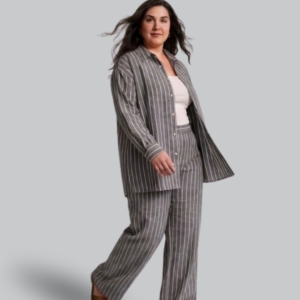 Big Size Stripped Cotton Suite
