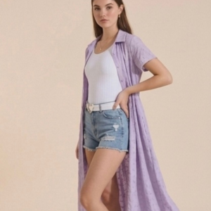Textured Long Shirt